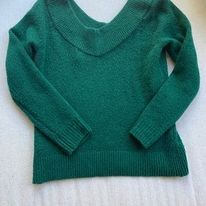 Green V neck sweater